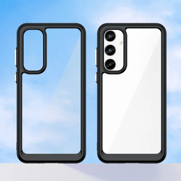 Удароустойчив калъф Acrylic за Samsung Galaxy A35 5G, Черен 2