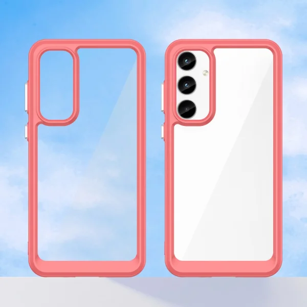 Удароустойчив калъф Acrylic за Samsung Galaxy A35 5G, Червен 2