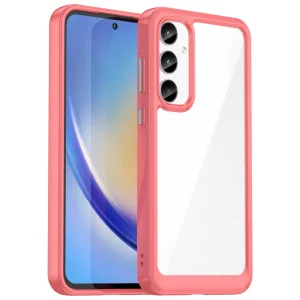 Удароустойчив калъф Acrylic за Samsung Galaxy A35 5G, Червен