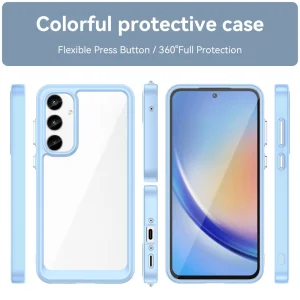 Shockproof Acrylic Case for Samsung Galaxy A35 5G, Blue 4