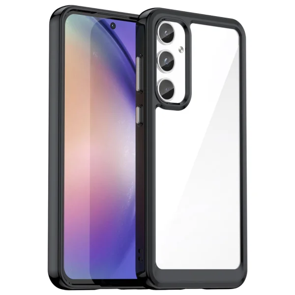 Shockproof Acrylic Case for Samsung Galaxy A55 5G, Black 1