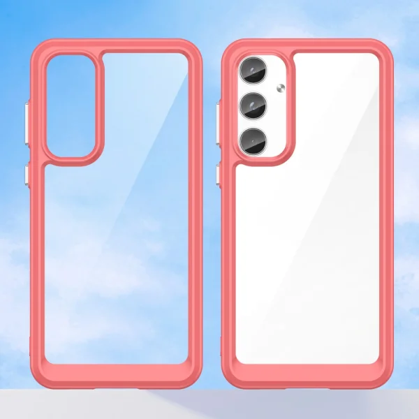 Удароустойчив калъф Acrylic за Samsung Galaxy A55 5G, Червен 2