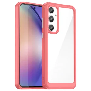 Удароустойчив калъф Acrylic за Samsung Galaxy A55 5G, Червен