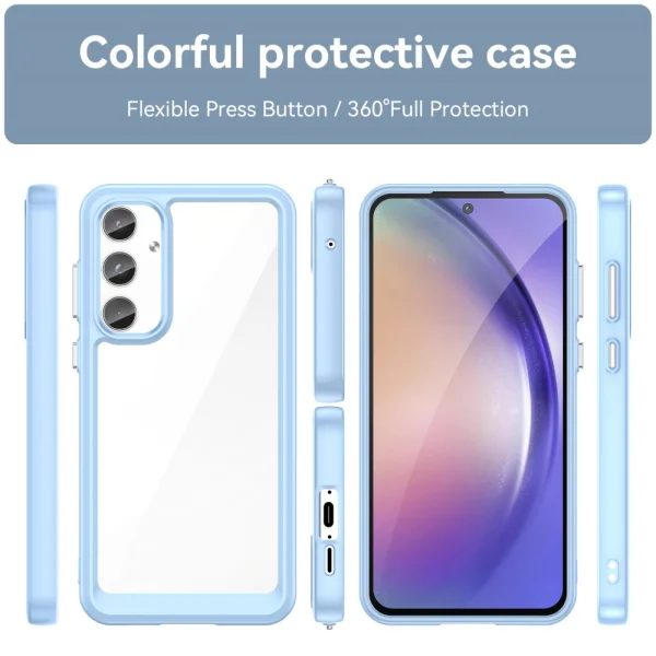 Shockproof case Acrylic for Samsung Galaxy A55 5G, Blue 5