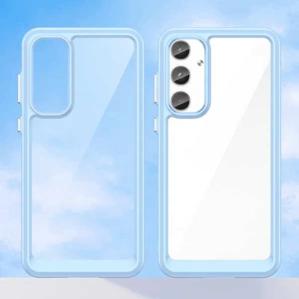 Shockproof case Acrylic for Samsung Galaxy A55 5G, Blue 2