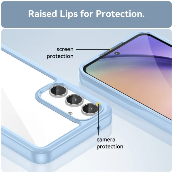 Shockproof case Acrylic for Samsung Galaxy A55 5G, Blue 4