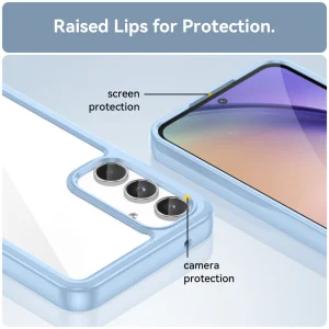 Shockproof case Acrylic for Samsung Galaxy A55 5G, Blue 4