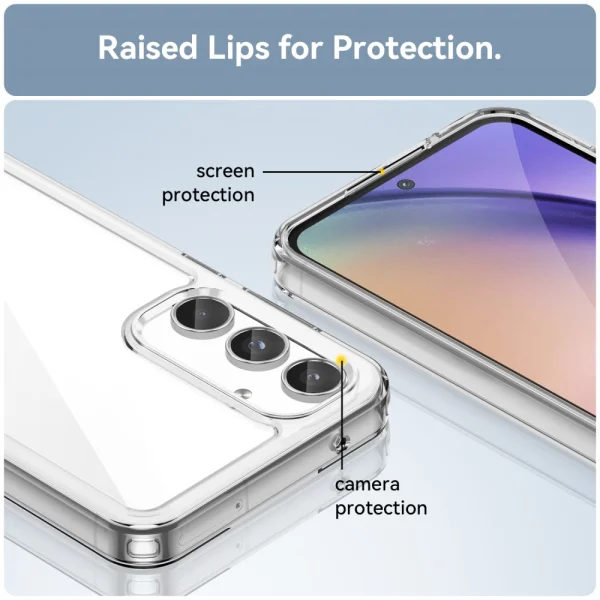 Удароустойчив калъф Acrylic за Samsung Galaxy A55 5G, Прозрачен 4
