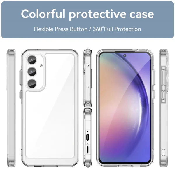 Удароустойчив калъф Acrylic за Samsung Galaxy A55 5G, Прозрачен 5