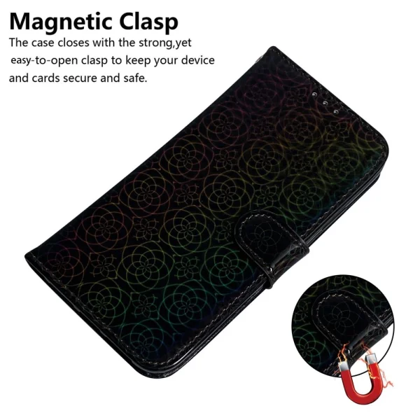 Калъф тефтер Dazzling Flower за Samsung Galaxy A35 5G, Черен 4