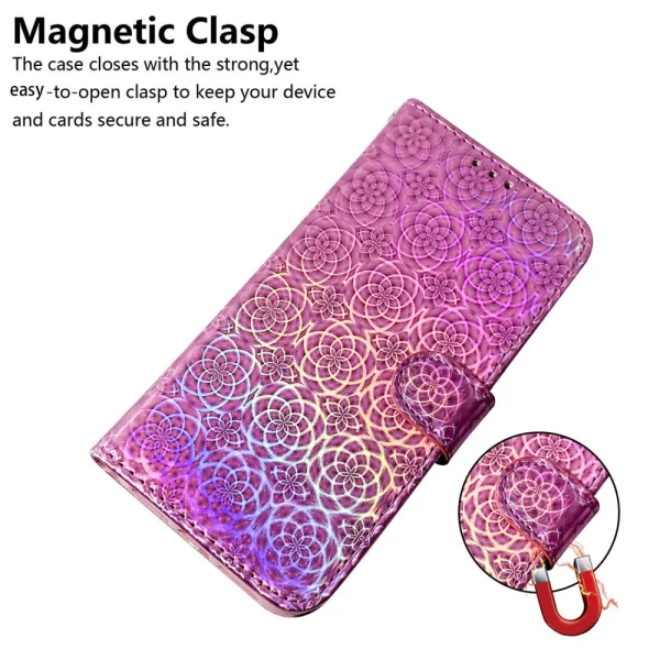 Калъф тефтер Dazzling Flower за Samsung Galaxy A35 5G, Розов 4