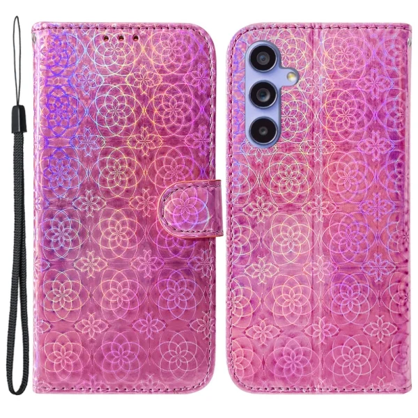 Калъф тефтер Dazzling Flower за Samsung Galaxy A35 5G, Розов 1