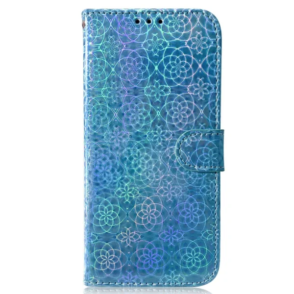 Dazzling Flower Wallet Case for Samsung Galaxy A55 5G, Blue 5
