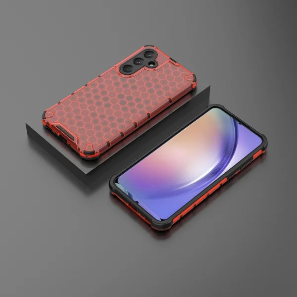 Удароустойчив калъф Shock Absorber за Samsung Galaxy A35 5G, Червен 3