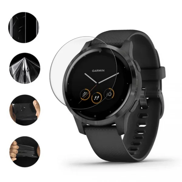 Hydrogel protector for Garmin Vivo Active 4S watch 1