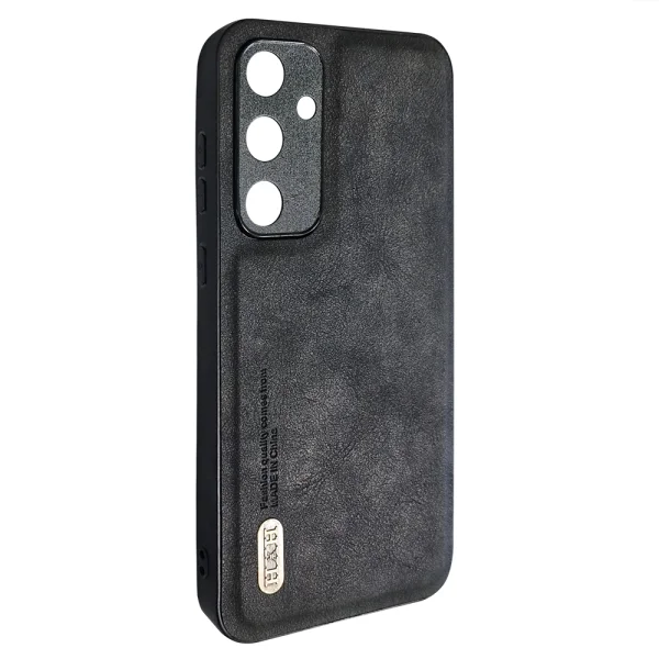 Удароустойчив калъф Retro Style Leather за Samsung Galaxy A35 5G, Черен 4
