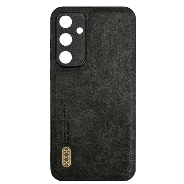 Удароустойчив калъф Retro Style Leather за Samsung Galaxy A35 5G, Черен 3