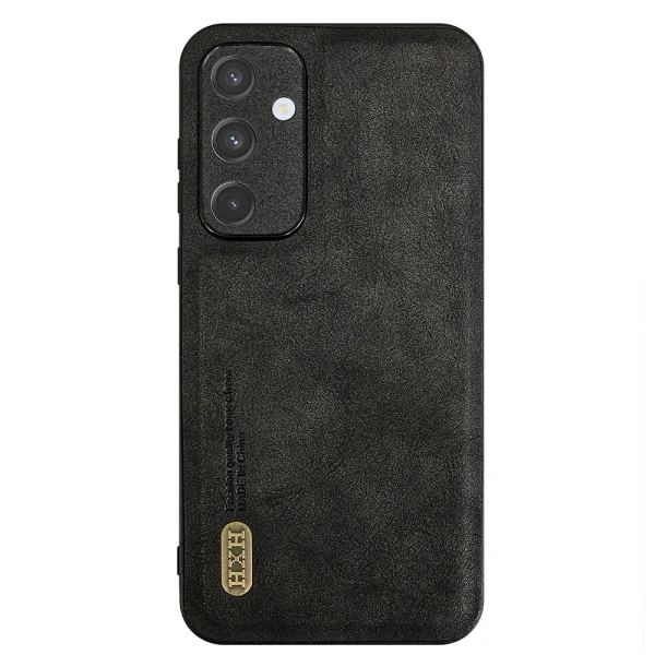 Удароустойчив калъф Retro Style Leather за Samsung Galaxy A35 5G, Черен 1