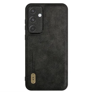 Удароустойчив калъф Retro Style Leather за Samsung Galaxy A35 5G, Черен