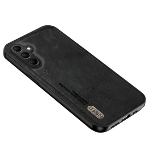 Удароустойчив калъф Retro Style Leather за Samsung Galaxy A55 5G, Черен
