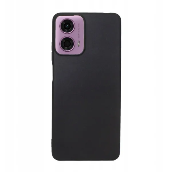 Силиконов калъф Matte за Motorola Moto G24, G04, Черен 1