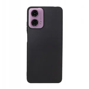 Силиконов калъф Matte за Motorola Moto G24, G04, Черен