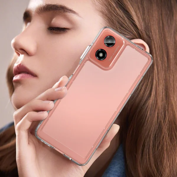 Удароустойчив калъф Acrylic за Motorola Moto G24, G04, Прозрачен 4