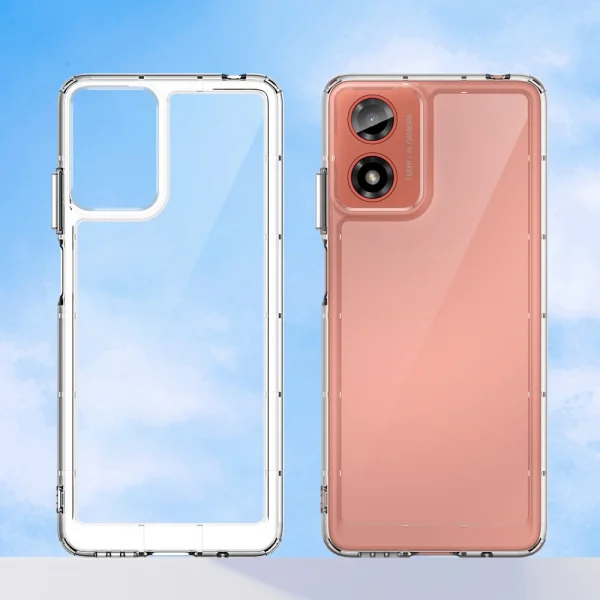 Удароустойчив калъф Acrylic за Motorola Moto G24, G04, Прозрачен 2
