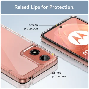 Удароустойчив калъф Acrylic за Motorola Moto G24, G04, Прозрачен 5