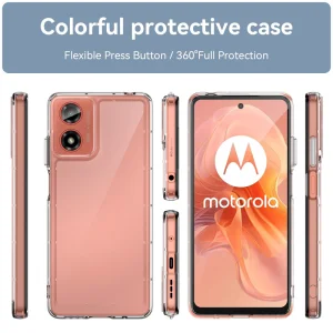 Удароустойчив калъф Acrylic за Motorola Moto G24, G04, Прозрачен 3