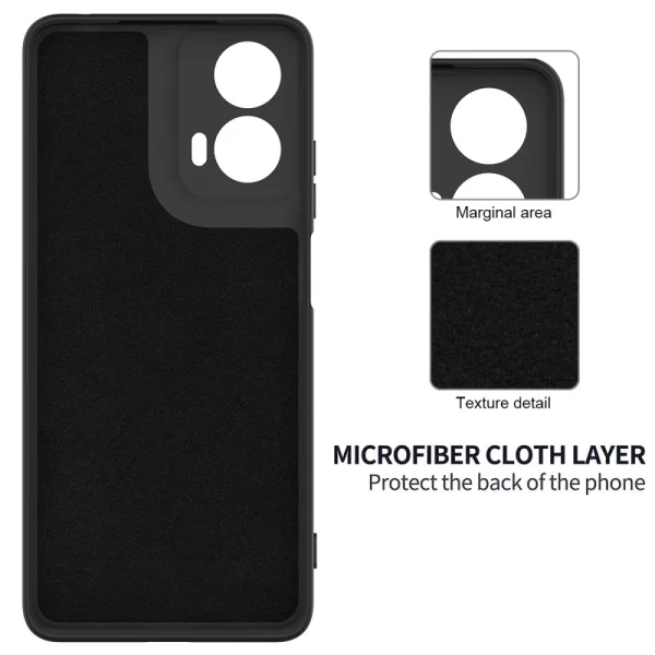 Силиконов калъф Anti-scratch за Motorola Moto G24, G04, Черен 5