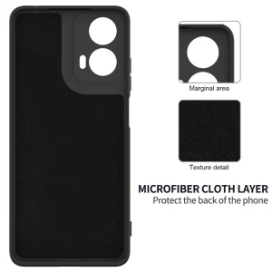 Силиконов калъф Anti-scratch за Motorola Moto G24, G04, Черен 5
