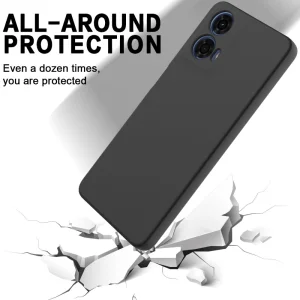 Силиконов калъф Anti-scratch за Motorola Moto G24, G04, Черен 4