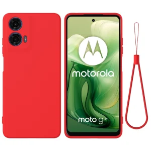 Силиконов калъф Anti-scratch за Motorola Moto G24, G04, Червен
