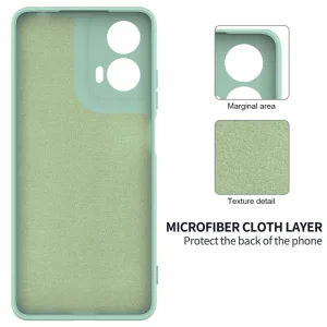 Anti-scratch Silicone Case for Motorola Moto G24, G04, Green 4