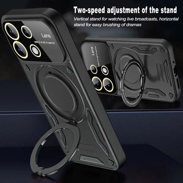 Shockproof case Compatible MagSF for Xiaomi Redmi Note 13 5G, Black 4