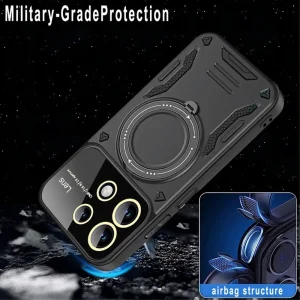 Shockproof case Compatible MagSF for Xiaomi Redmi Note 13 5G, Black 5