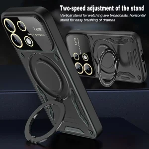 Shockproof case Compatible MagSF for Xiaomi Redmi Note 13 5G, Black 4