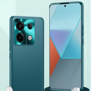 Shockproof case Leather Coated for Xiaomi Redmi Note 13 5G - Chinese version, Green 3