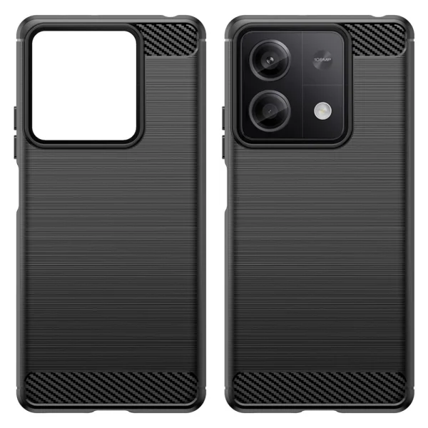 Силиконов Калъф Carbon за Xiaomi Redmi Note 13 5G, Черен 2