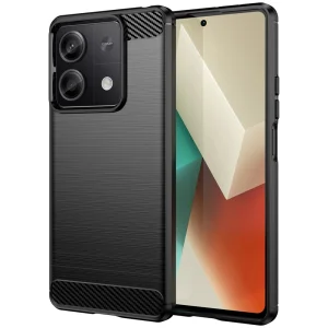 Силиконов Калъф Carbon за Xiaomi Redmi Note 13 5G, Черен