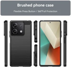 Силиконов Калъф Carbon за Xiaomi Redmi Note 13 5G, Черен 3