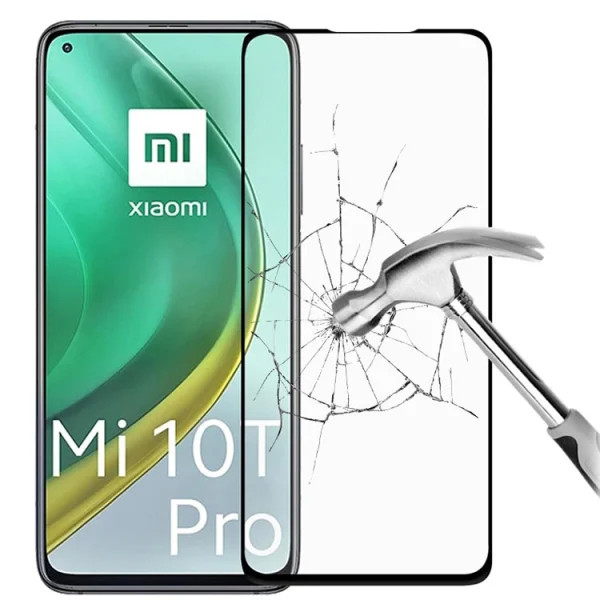 5D Full Glue Tempered Glass Protector for Xiaomi Mi 10T 5G / Mi 10T Pro 5G, Black 2