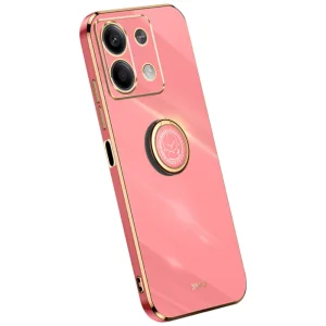 Силиконов калъф XINLI Kickstand за Xiaomi Redmi Note 13 5G, Тъмно розов