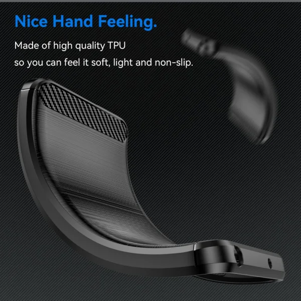 Silicone Case Carbon for Xiaomi Redmi A3, Black 4