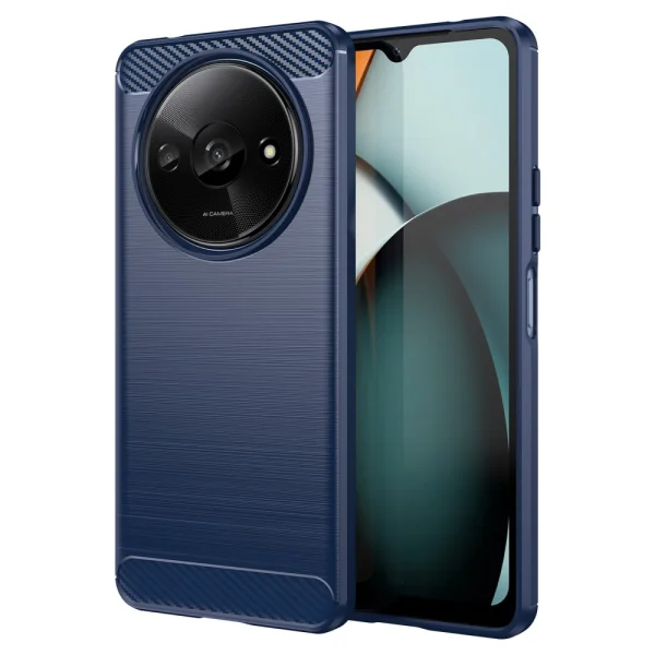 Силиконов Калъф Carbon за Xiaomi Redmi A3, Син 1