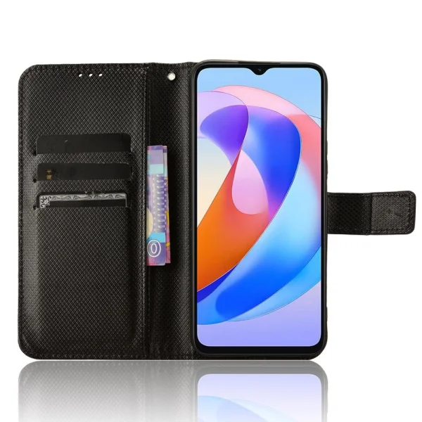 Калъф Тефтер Diamond за Huawei Magic6 Lite, Черен 2