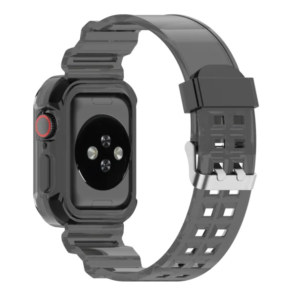Silicone Strap Apple Watch Series 9 Series, 8, 7 41mm, Black 6