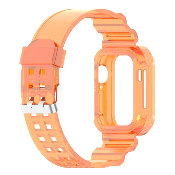 Silicone Strap Apple Watch Series 9 Series, 8, 7 41mm, Orange 4