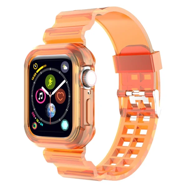Silicone Strap Apple Watch Series 9 Series, 8, 7 41mm, Orange 2